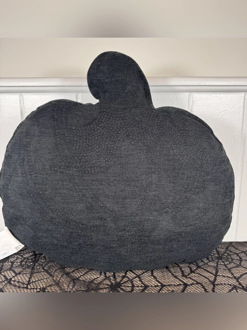 NEW Spooky Vibes Rhinestone Bat and Pumpkin Halloween Pillow